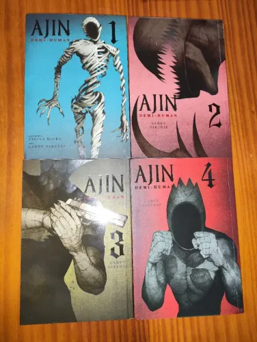 Lote Mangá Ajin Demi-Human - Volumes 1 ao 4 (Panini)