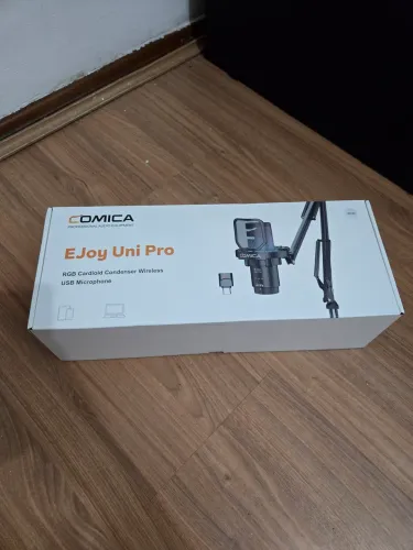 Microfone Enjoy Uni pro BRANCO + braço articulado