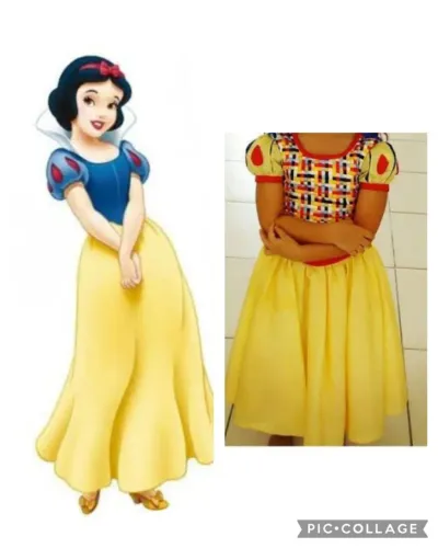 Vestido branca de neve feito por encomenda.