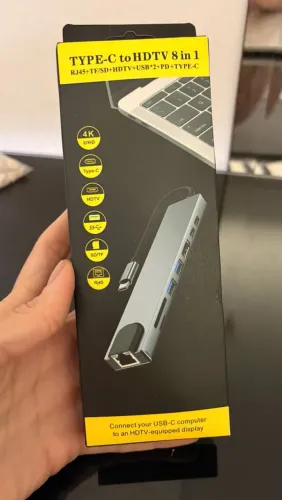 Adaptador 8  em 1 4k