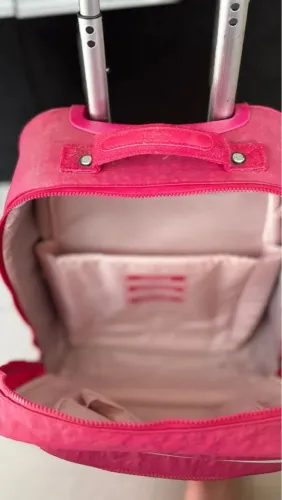 Mala de rodinhas kipling rosa 26 litros