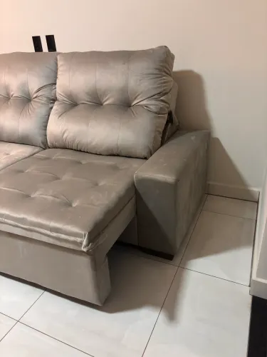 SOFÁ RETRÁTIL E RECLINÁVEL NOVO (2,30m)