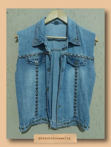 Colete Jeans Feminino Customizado