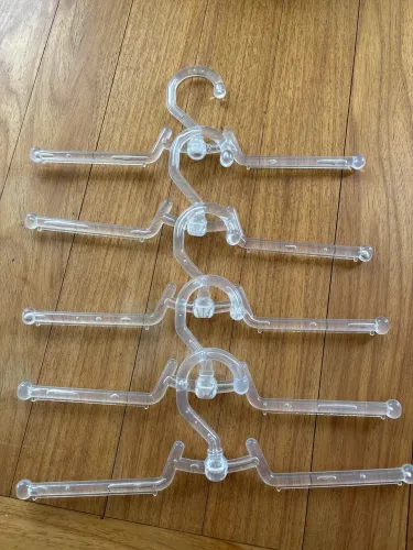 5 cabides de acrílico 