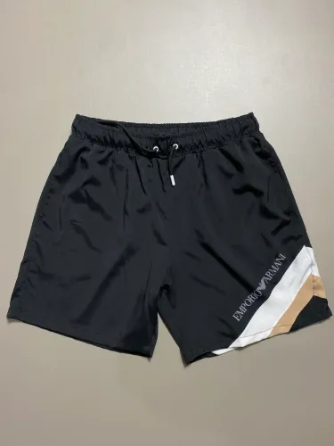 Bermuda Armani Preta/Bege