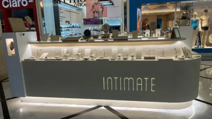 Quiosque para Shopping 4x2m (semjoias, bijouterias, prata, cosmeticos)