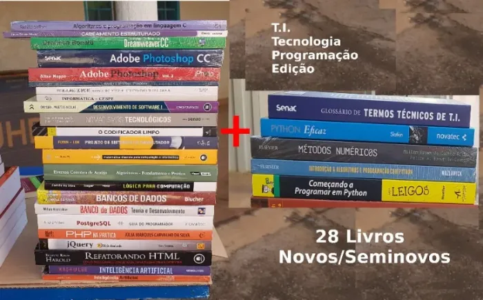 28 Livros Acadêmicos de TI Tecnologia Programação e Outros [Leia o Anuncio - Seminovos]