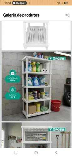 Estante 5 prateleiras reforçada Ordene 
