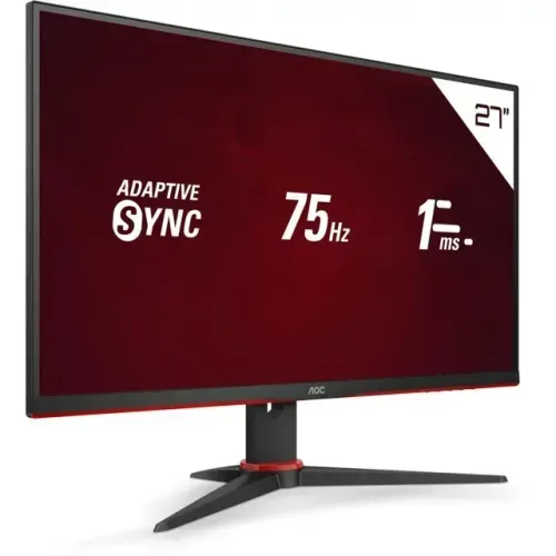 Monitor AOC Sniper 27'' 75hz monitor AOC de 27 polegadas 75Hz e tempo de resposta de 1ms e