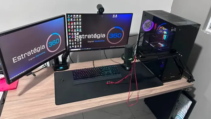 PC GAMER SETUP COMPLETO 2 MONITORES
