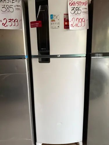 Refrigerador Brastemp FF 385 litros Branca Geladeira Duplex Frost Free