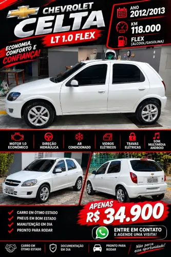 Chevrolet Celta Spirit/ LT 1.0 MPFI 8V Flexp. 5P 2013