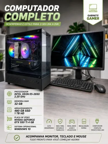 Computador Completo Processador INTEL XEON