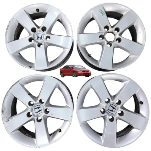 Jogo roda aro 16 5x114,3 honda civic g8 g9 hrv crv accord