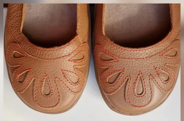 Sapatilha Soulier couro caramelo 36