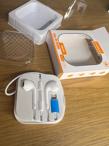 Fone de ouvido IPhone Lightning com fio