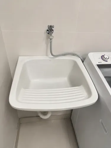 Tanque de Louça 50x51cm 29L Branco Fiori
