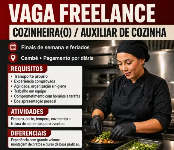 COZINHEIRA(O)/ AUX. DE COZINHA