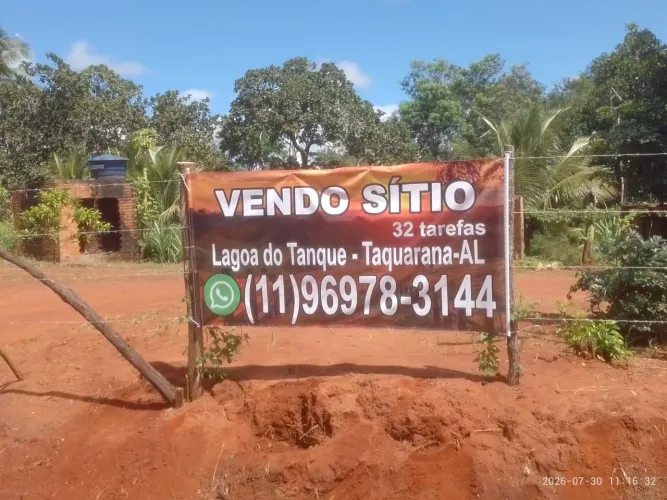 Terreno fazenda, no município de Taquarana.
