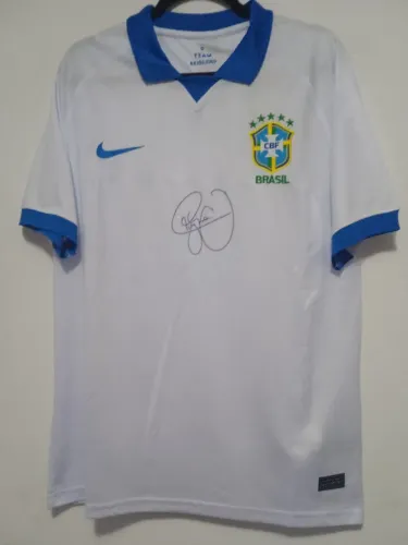Camisa Brasil Edição Especial Centenário #10 Neymar Autografada Raridade