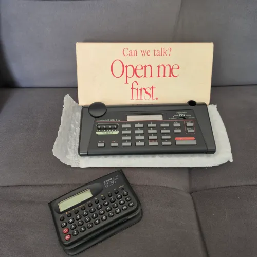 Calculadora Falante "Talking Calculator - Desk Top" e Casio Data-Cal DC-50