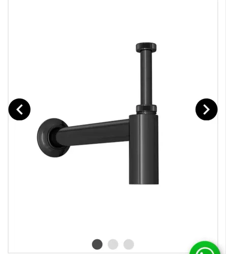 Sifão Lavatório 1 x 1.1/2 1680 Black Matte Deca
