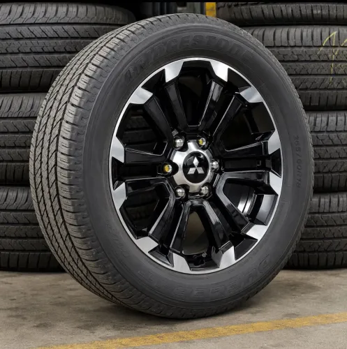 Rodas 18 l200,triton,Pajero,dakar + pneus Bridgestone 
