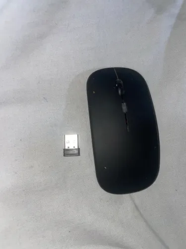 Mouse sem fio dual band receptor nano 2,4ghz / Bluetooth RGB recarregável MS-S350L