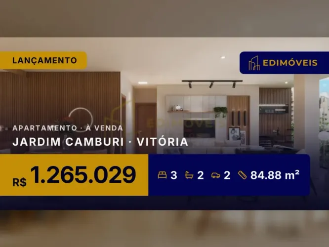 Seu Refúgio em Jardim Camburi - Apartamentos de 3 Quartos Prontos para Morar!