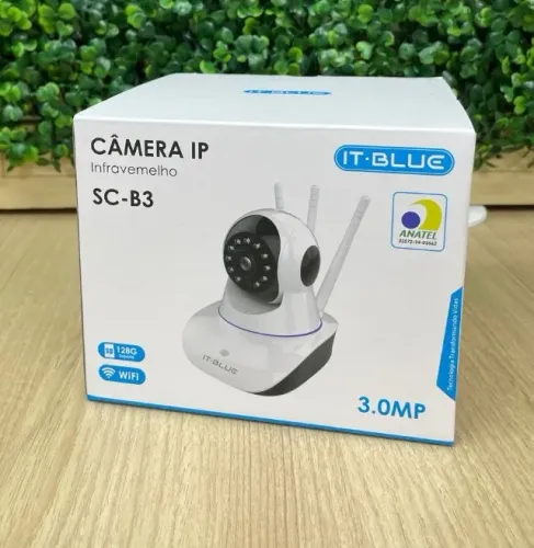 Câmera Ip Infravermelho Wi-Fi 3 Antenas - Entrega Grátis