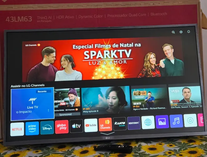 Tv smart lg 43 controle smart magic