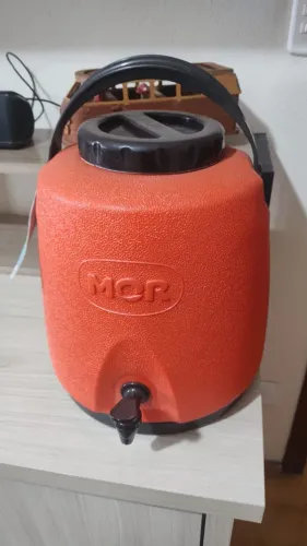 Botijão Térmico 6 Litros MOR Novo - Laranja ou Azul - Torneira com Trava