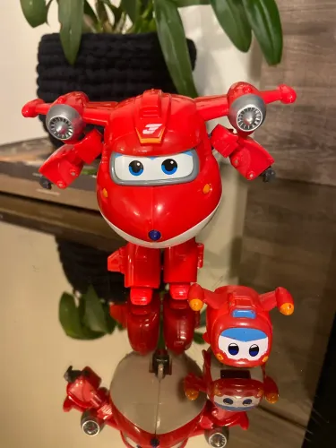 Super Wings Jett Transformável + Mini Jett