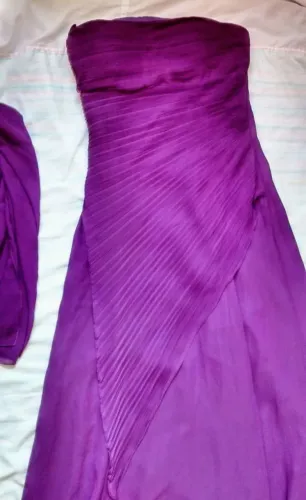 Vestido roxo longo de festa tamanho 38