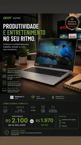 Notebook Acer i5