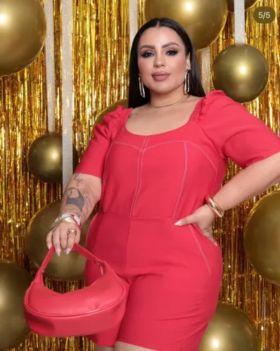 Macacão femenino plus size