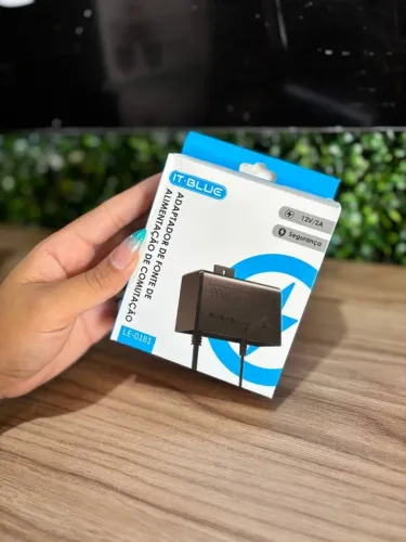 Fonte de Alimentação - 12V 2A IT-BLUE - Ideal Para Câmera Externa