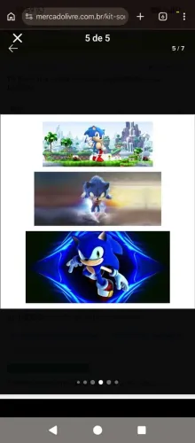 Kit Sonic para festa