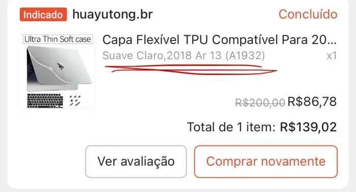Capa flexivel Macbook