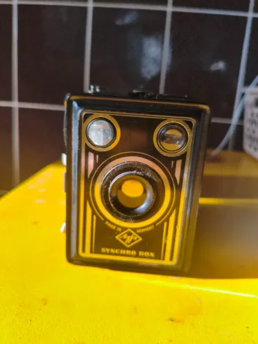 Máquina fotográfica vintage 