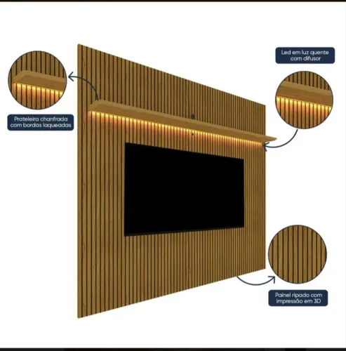 Painel Rack Cômoda 