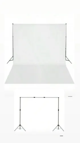 Suporte fundo infinito+ bolsa + pricilhas. Para fundo fotográfico R$80,00 Desmontável