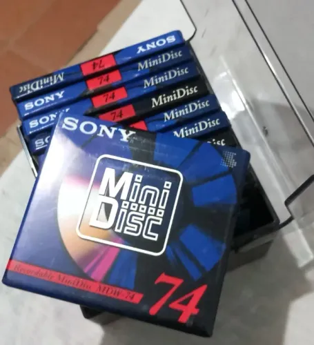 MINIDISC SONY 74 MINUTOS LACRADOS 10 UNIDADES