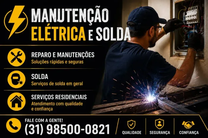 Manutenções serviços elétricos.
