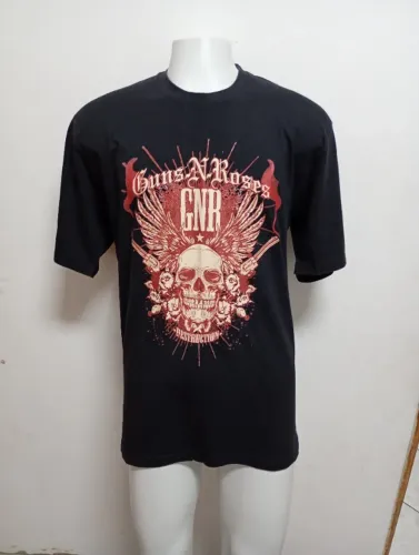CAMISETA GUNS N' ROSES / TAMANHO XXG / COMPRIMENTO 78 CM / LARGURA 57 CM