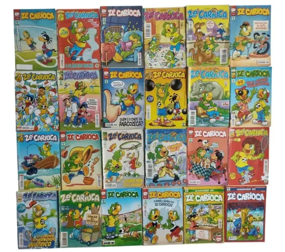 Kit com 24 gibis do Zé Carioca sem repetição 
