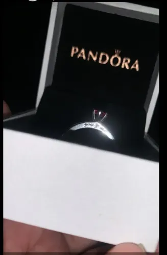 anel de plata pandora