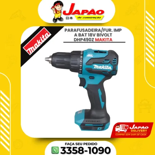 Parafusadeira/Fur. Imp A Bat 18v Bivolt Dhp490z Oferta Por Tempo Limitado
