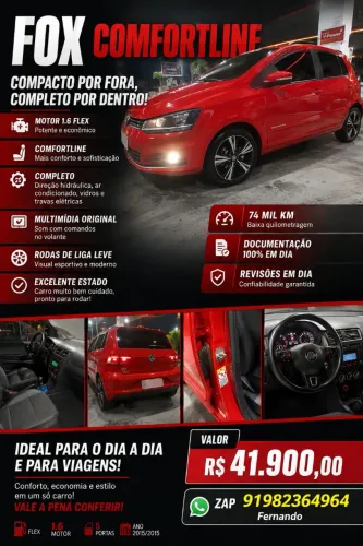 Volkswagen Fox Comfortline 1.6 Flex 8V 5P 2015