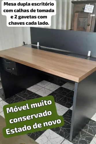 Mesa de Escritório DUPLA SEMINOVA